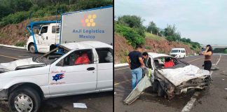 #VIDEO // Dos accidentes afectan la circulación en la Autopista Siglo XXI; hay un lesionado