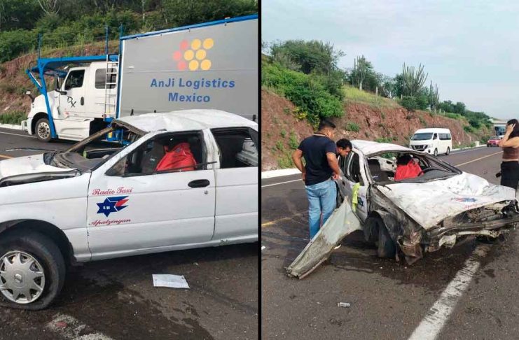 #VIDEO // Dos accidentes afectan la circulación en la Autopista Siglo XXI; hay un lesionado
