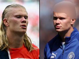 Erling Haaland se despide de su famosa melena y estrena un radical corte de cabello