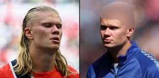 Erling Haaland se despide de su famosa melena y estrena un radical corte de cabello