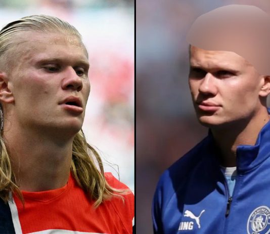 Erling Haaland se despide de su famosa melena y estrena un radical corte de cabello