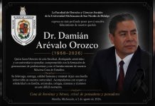 Fallece el exdirector de la facultad de derecho de la Universidad Michoacana