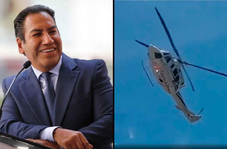 #VIDEO // Helicóptero del gobernador de Chiapas casi se estrella tras cruce de aves pero logran aterrizar a salvo