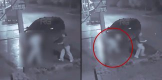 #VIDEO // Joven apuñala a hombre de 73 años tras verlo salir de un hotel con su esposa