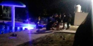 Hombre muere ahogado en alberca en una fiesta en Cadereyta