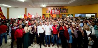Morelia se pinta de rojo; PT arropa al profe Morón en el Distrito 10: Hugo Rangel