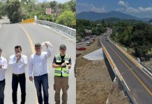Terminan años de espera en Cruz de Campos de Aquila; ya cuentan con puente vehicular: Bedolla