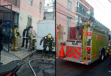 Se registra incendio de domicilio en la colonia Ventura Puente, Morelia