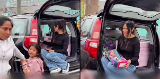 #VIDEO // “Pónganse a trabajar”: Influencer discute con madres y niños por no gustarles los juguetes