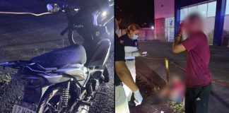Joven y niña heridos al esquivar con su moto a un perro que se les atravesó