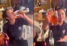 #VIDEO // Renuncia mujer policíaen Oaxaca tras filtrarse un video donde bebe alcohol con uniforme