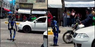 #VIDEO // Robot obliga a conductores a respetar el paso peatonal en Guadalajara