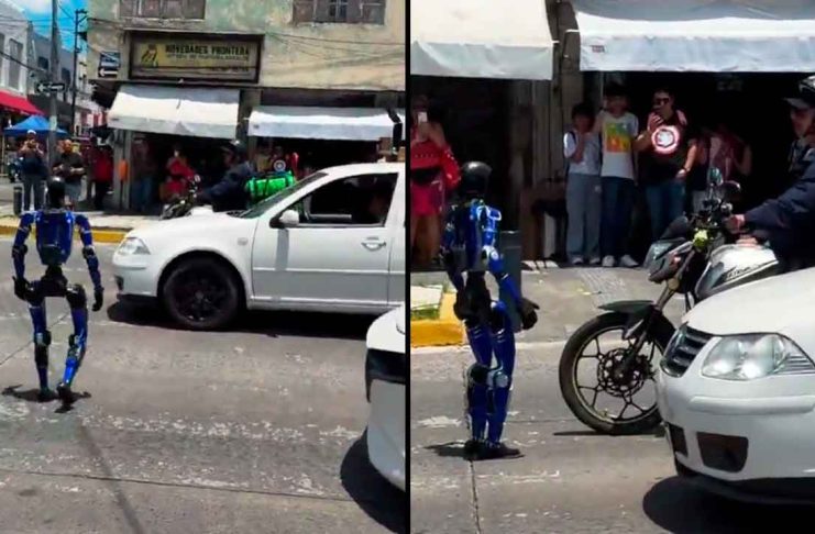 #VIDEO // Robot obliga a conductores a respetar el paso peatonal en Guadalajara