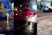 #VIDEO // Autoridades atienden socavón en avenida del Estudiante tras fuertes lluvias