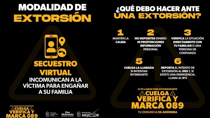 ssp-alerta-medidas-prevencion-secuestro-virtual-extorsion-digital-michoacan
