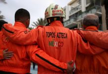 Topos Azteca de México llegan a Cali para apoyar en rescate tras terremoto en Colombia