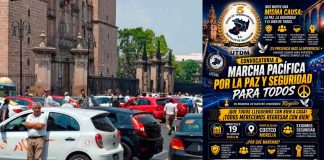 Transportistas digitales convocan a marcha por la paz y seguridad en Morelia