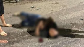 Repartidor queda lesionado tras derrapar en motocicleta en Apatzingán