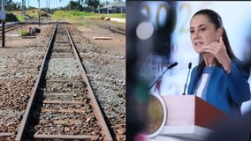 #VIDEO // Sheinbaum anuncia la construcción de 2 mil 400 kilómetros de vías de tren en el país