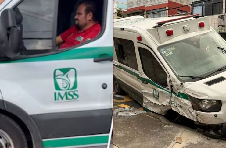 #VIDEO // Detienen a operador de ambulancia del IMSS tras chocar contra vehículos y arrollar a personas en Azcapotzalco