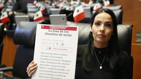 #VIDEO // Senadora pide minuto de silencio por las víctimas de la fosa clandestina encontrada en Zacapu