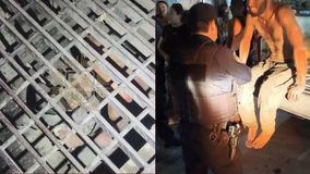 #VIDEO // Encuentran a un hombre encerrado en una alcantarilla en Escobedo