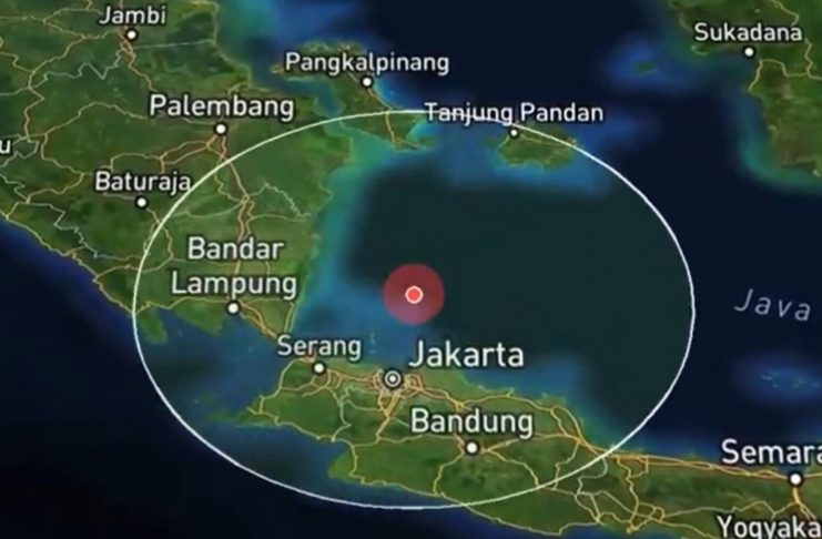 Sismo de magnitud 6.6 sacude el mar de Java en Indonesia