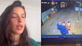 #VIDEO // Modelo Hasli Jáuregui denuncia brutal agresión de su pareja en vía pública de Bogotá