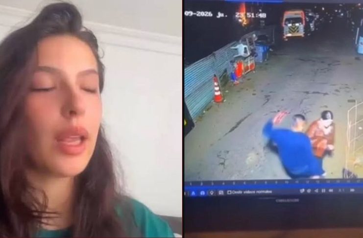 #VIDEO // Modelo Hasli Jáuregui denuncia brutal agresión de su pareja en vía pública de Bogotá