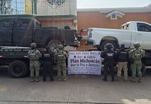 Aseguran 7 vehículos de lujo y laboratorio de metanfetamina del Cártel de Los Reyes en Tocumbo y Tingüindín