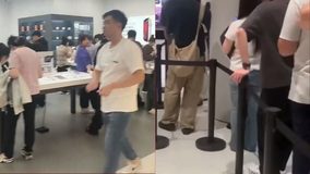 #VIDEO // Largas filas y centros comerciales abarrotados en China por el lanzamiento del iPhone 18 Pro