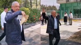 #VIDEO // ¡Reapareció AMLO! Captan a López Obrador en Banco del Bienestar; ¿fue a cobrar su pensión?