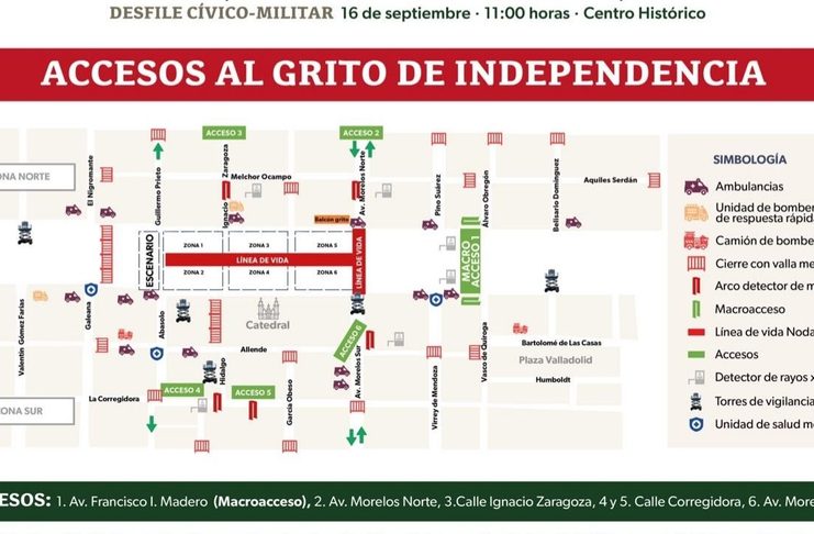 Con más de 4 mil 800 elementos blindarán Centro Histórico por fiestas patrias