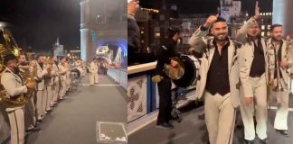 #VIDEO // ¡De Sinaloa para el mundo! Policía desaloja a Banda El Recodo de las calles de Londres