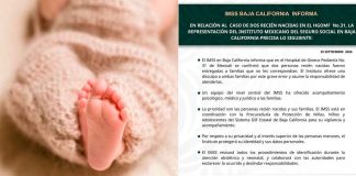 IMSS admite grave error: Intercambian y entregan a dos recién nacidas a familias equivocadas en Mexicali