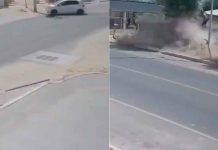#VIDEO // Aparatoso choque a alta velocidad en Sonora; conductor muere en el hospital