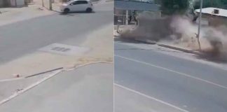 #VIDEO // Aparatoso choque a alta velocidad en Sonora; conductor muere en el hospital