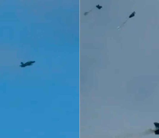 #VIDEO // Cae avión militar Hawk T2 de la RAF en el norte de Gales; tripulantes resultan con heridas leves