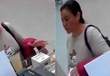 #VIDEO // Captan a mujer robando caja de propinas en Plaza Tlatelolco