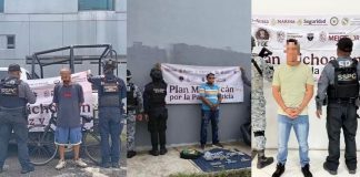 Capturan a 3 hombres con droga y aseguran vehículo robado, en distintos puntos de Uruapan