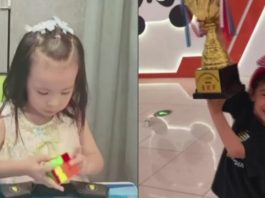 #VIDEO // Lian Yunzhi, la niña china de 6 años rompe 2 veces el récord mundial del Cubo de Rubik