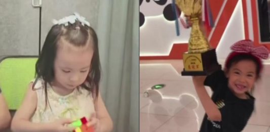 #VIDEO // Lian Yunzhi, la niña china de 6 años rompe 2 veces el récord mundial del Cubo de Rubik