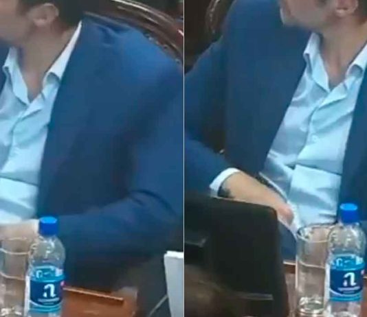 #VIDEO // Diputado argentino presuntamente drogándose en pleno Congreso