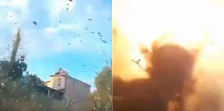 #VIDEO // Explota vehículo con pirotecnia durante procesión y deja un muerto y 10 heridos