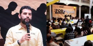 Firma Octavio Ocampo la “Declaración de Huaniqueo” para impulsar una nueva política migratoria en Michoacán