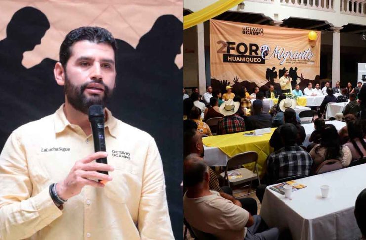 Firma Octavio Ocampo la “Declaración de Huaniqueo” para impulsar una nueva política migratoria en Michoacán