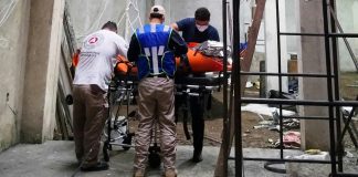 Trabajador queda herido tras caer de un andamio en Uruapan