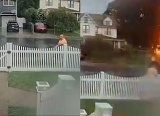 #VIDEO // Impactante momento en que un rayo cae sobre un hombre en Staten Island
