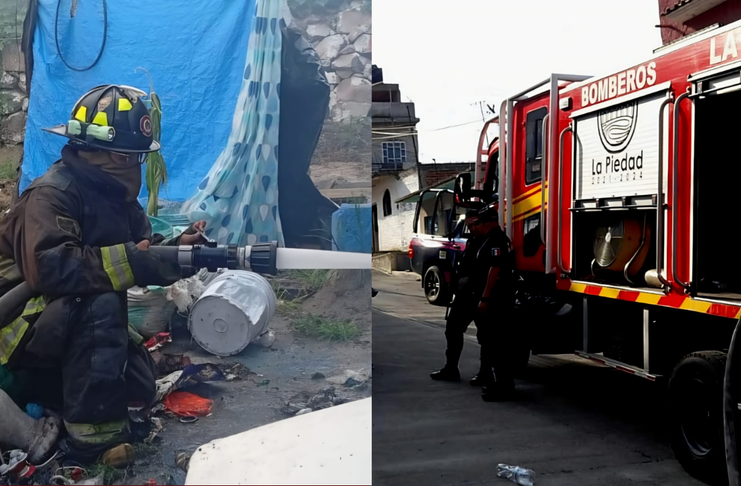 Pepenador resulta intoxicado durante incendio en predio de La Piedad