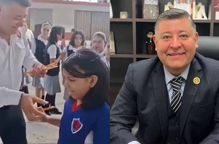 #VIDEO // Tunden a diputado de Morena por presumir la entrega de dos lápices por alumno como “apoyo escolar”